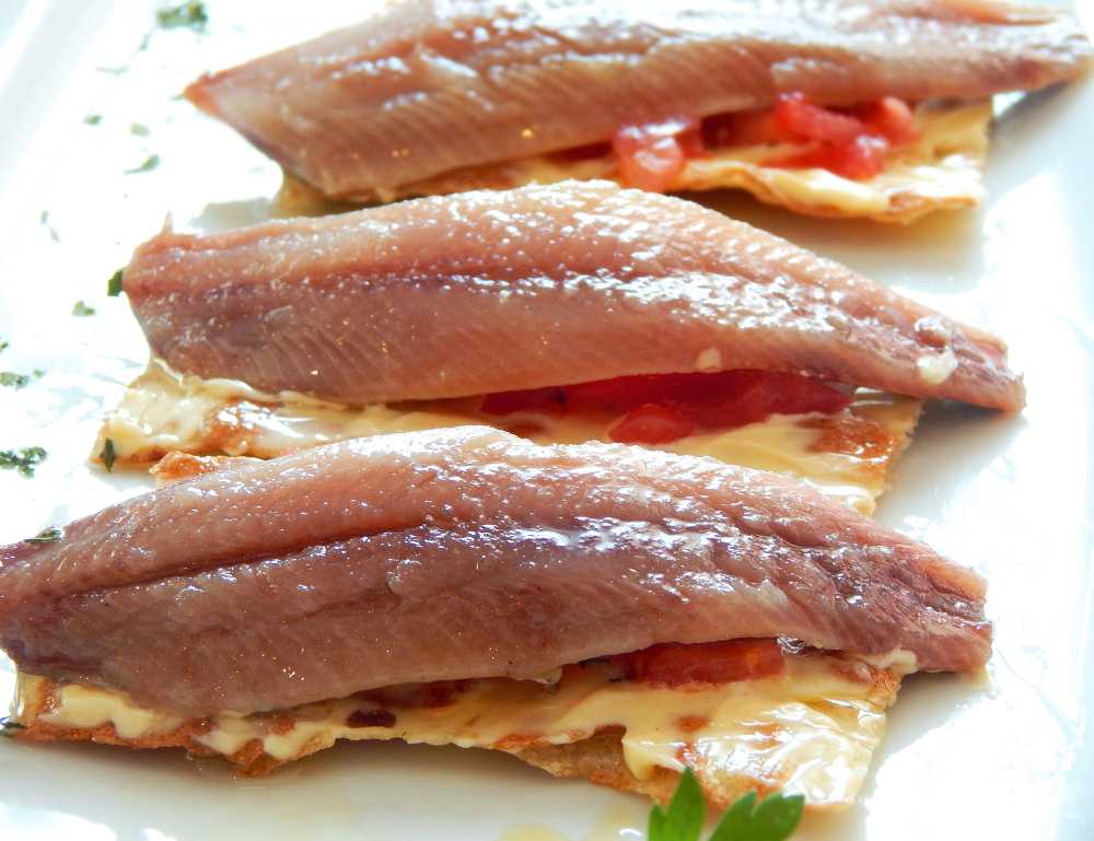Tosta de sardina ahumada